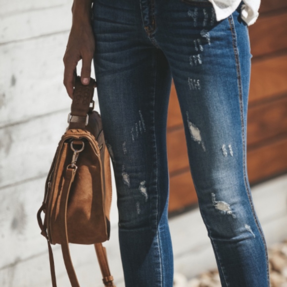 Kancan Split Ankle Denim KC8086 - Picture 5 of 6